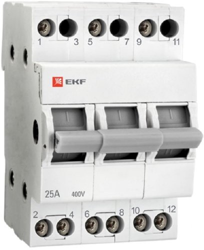 Переключатель фаз трехпозиционный EKF Basic 3п 25А тип AC картинка
